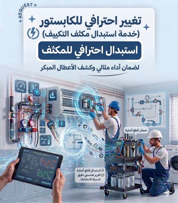 تغيير كابستور او مكثف